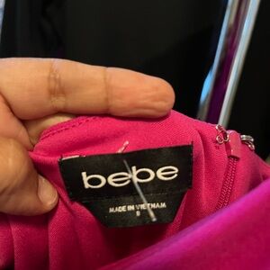 Long hot pink dress size 8